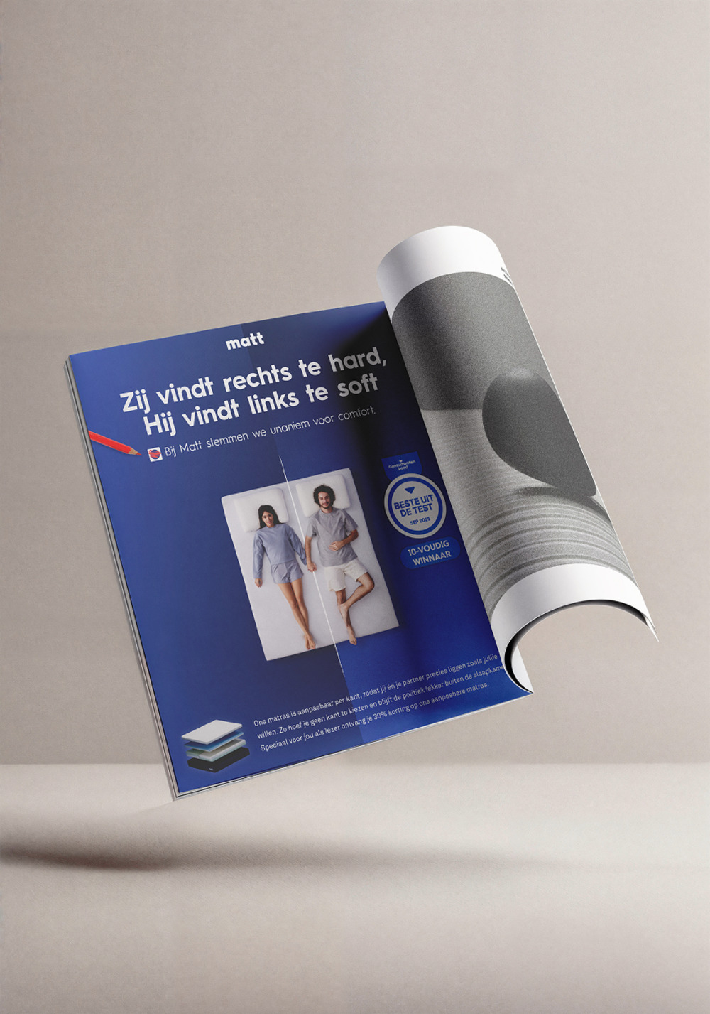 Matt print ad, national press